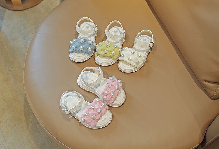 Baby Princess Shoes Girls Kids  Flat Sandals Soft Shoes