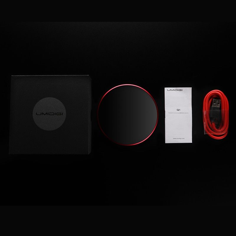 UMIDIGI Q1 15W Wireless Charger For IPhone X/XS Max XR 8 8 Plus Samsung S8 S9/S9+ Note 9 8 Phone Wireless Fast Charging Pad(Black QC 3.0 Protocol)