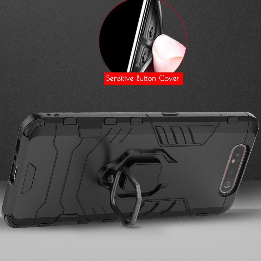 For Samsung Galaxy A80 Case Armor Pc Cover Finger Ring Case
