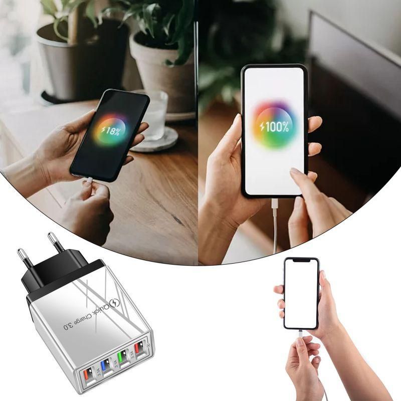 100w Usb Charger Phone Charger 4ports Fast Charging Adap USB