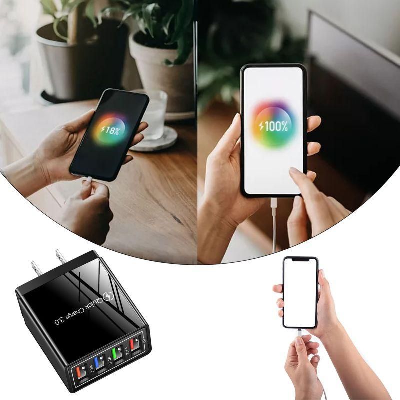 100w Usb Charger Phone Charger 4ports Fast Charging Adap USB