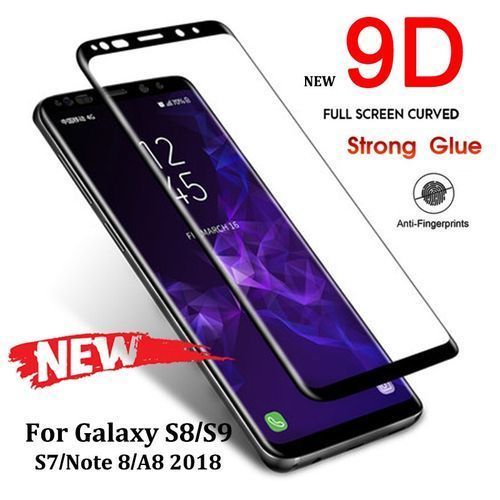 9D/10D Full Cover Tempered Glass On The For Samsung Galaxy S9, S9 Plus, S8, S8 Plus, Note 8, Note 9, S7 & S7 Edge Protective Film