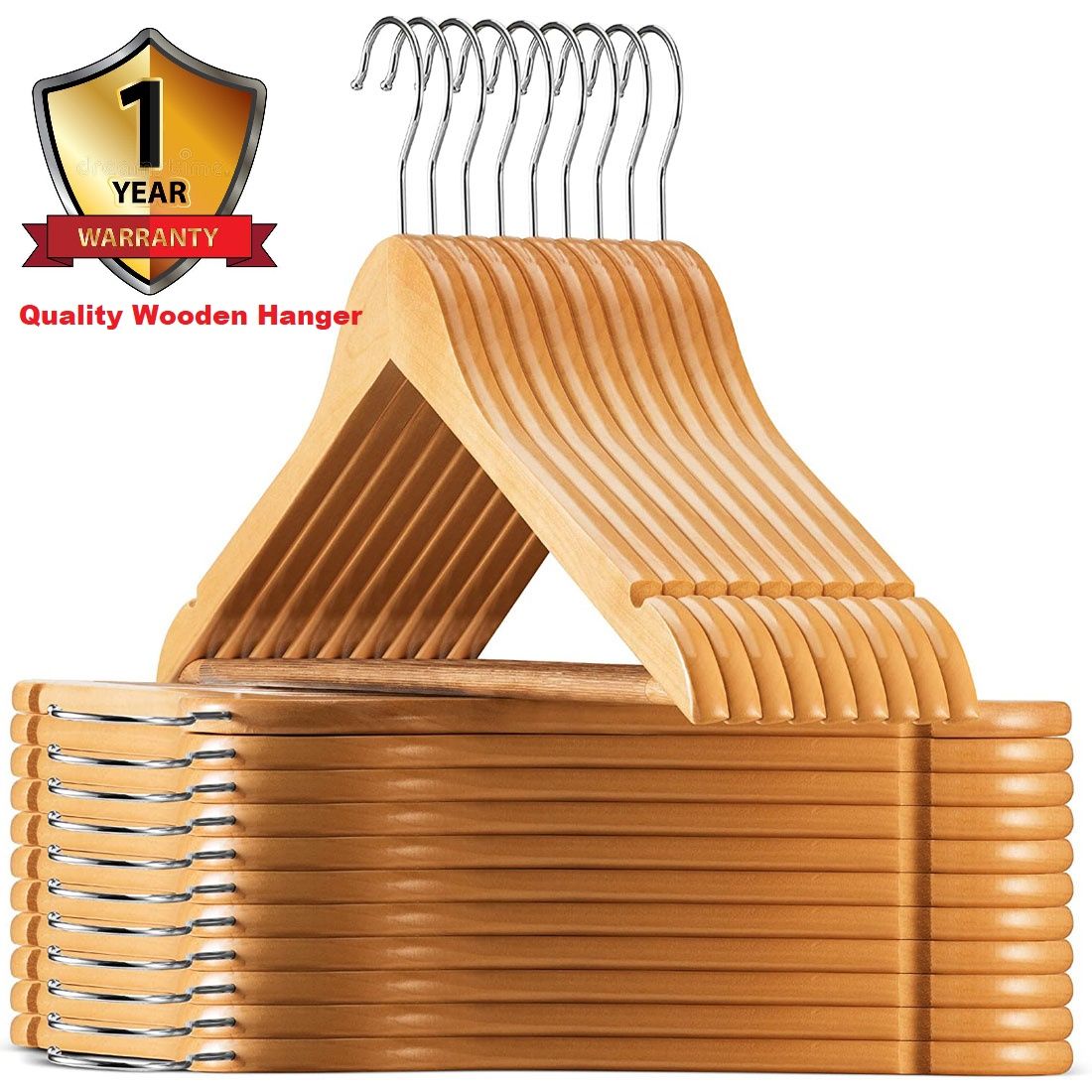 Wooden Hanger -10 Pieces