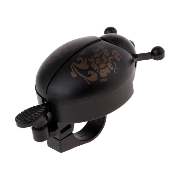 Colorful Cute Ladybug Bicycle Handlebar Bell Ring Kids Scooter  Black