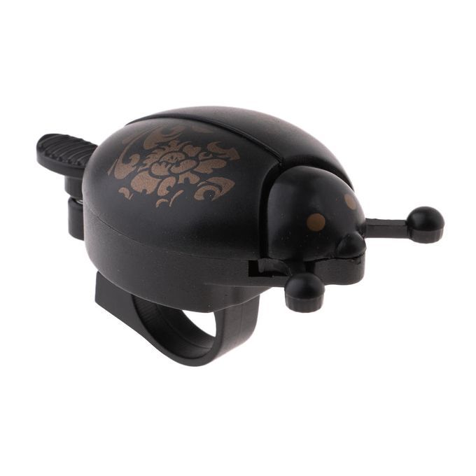 Colorful Cute Ladybug Bicycle Handlebar Bell Ring Kids Scooter  Black