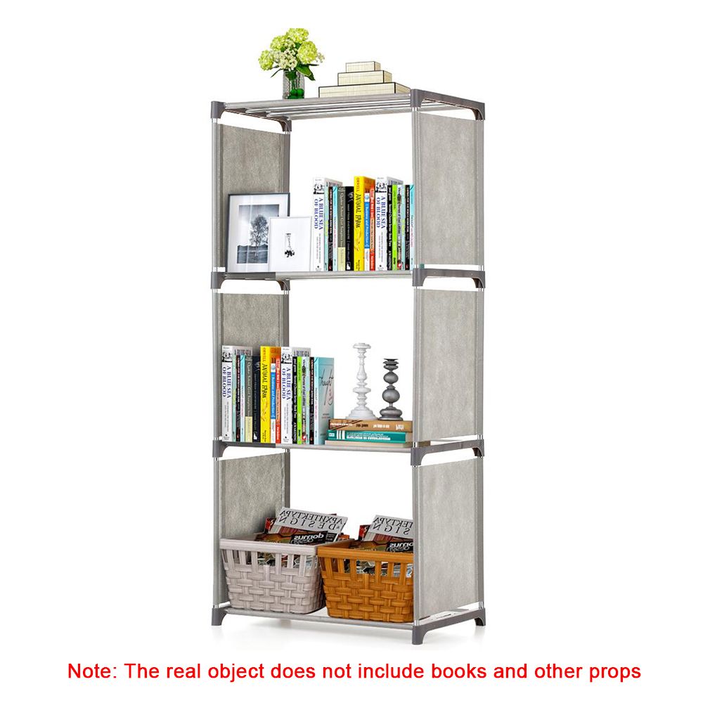 4-Shelf Bookcase Book Shelves Bookshelf Storage Display Bin