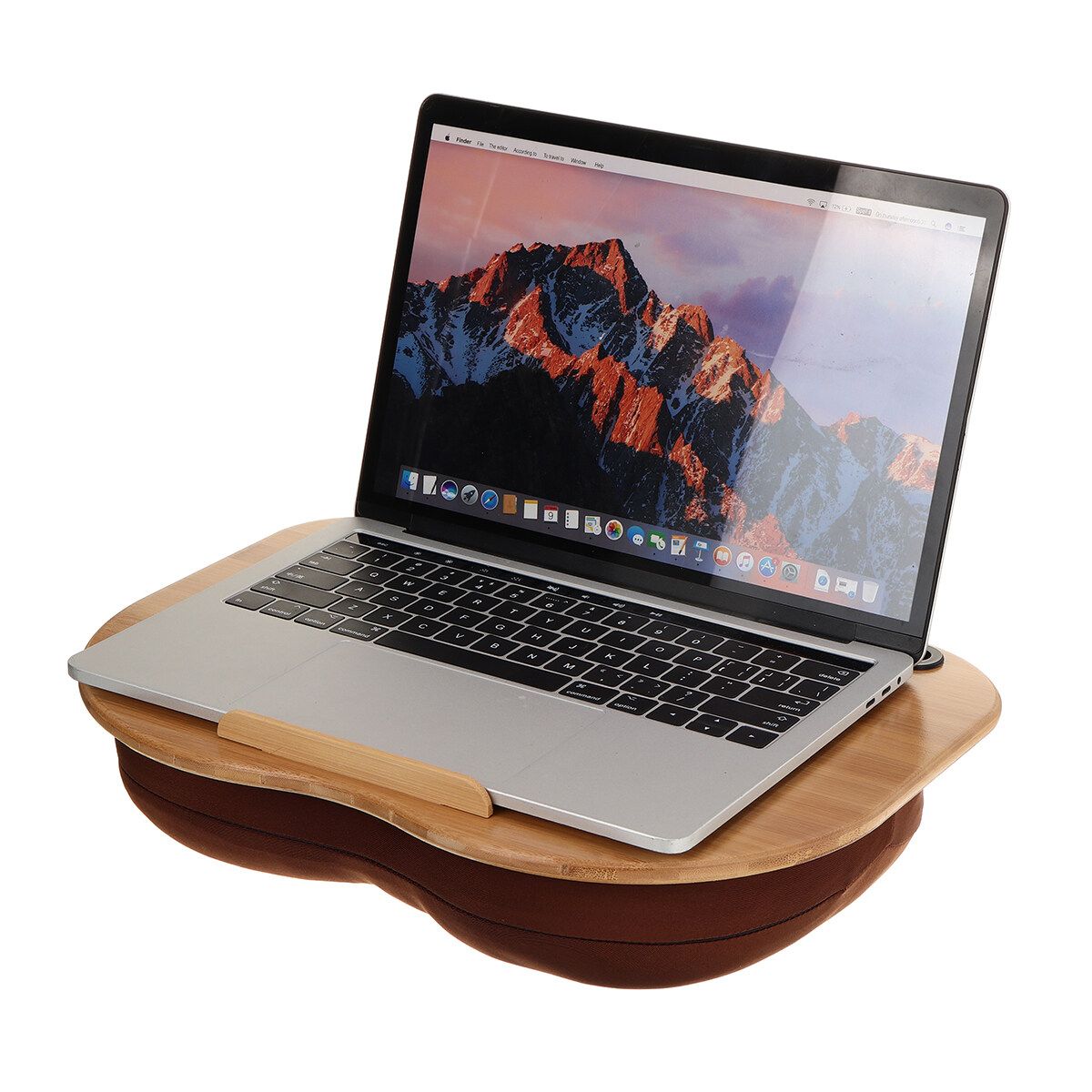 Home Knee Laptop Tray Stand Portable Office Outdoor Computer Cup Desk Cushion 38X28cm