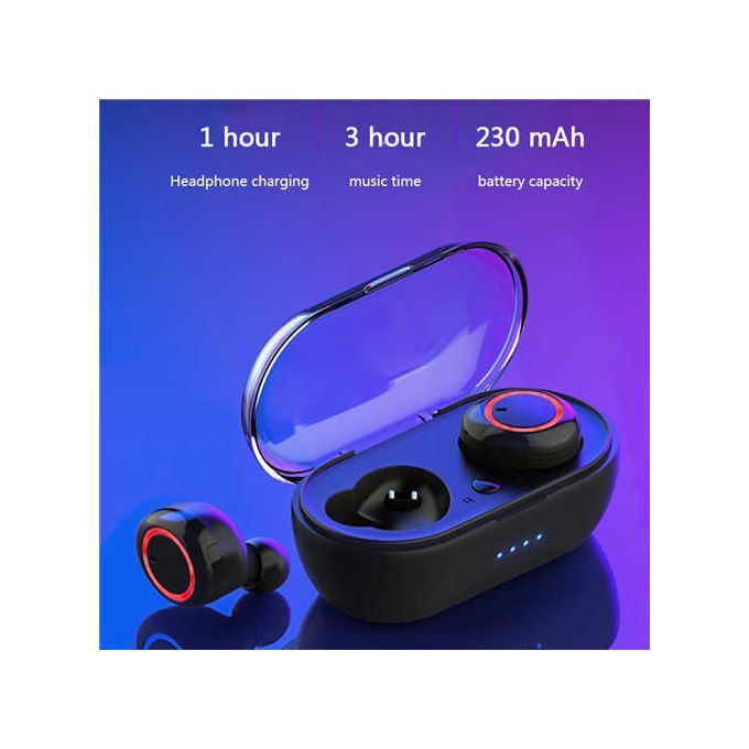 Earbuds Bluetooth-Compatible Wireless Earphones Waterproof Sport Headset Noise Canceling With Microphones Gamin