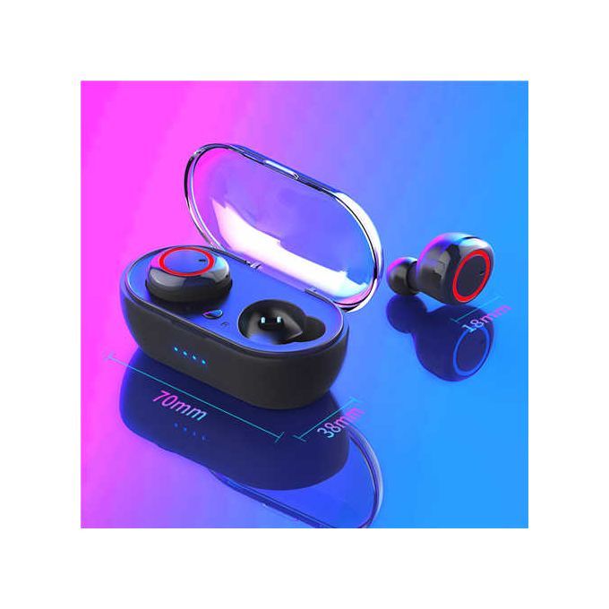 Earbuds Bluetooth-Compatible Wireless Earphones Waterproof Sport Headset Noise Canceling With Microphones Gamin