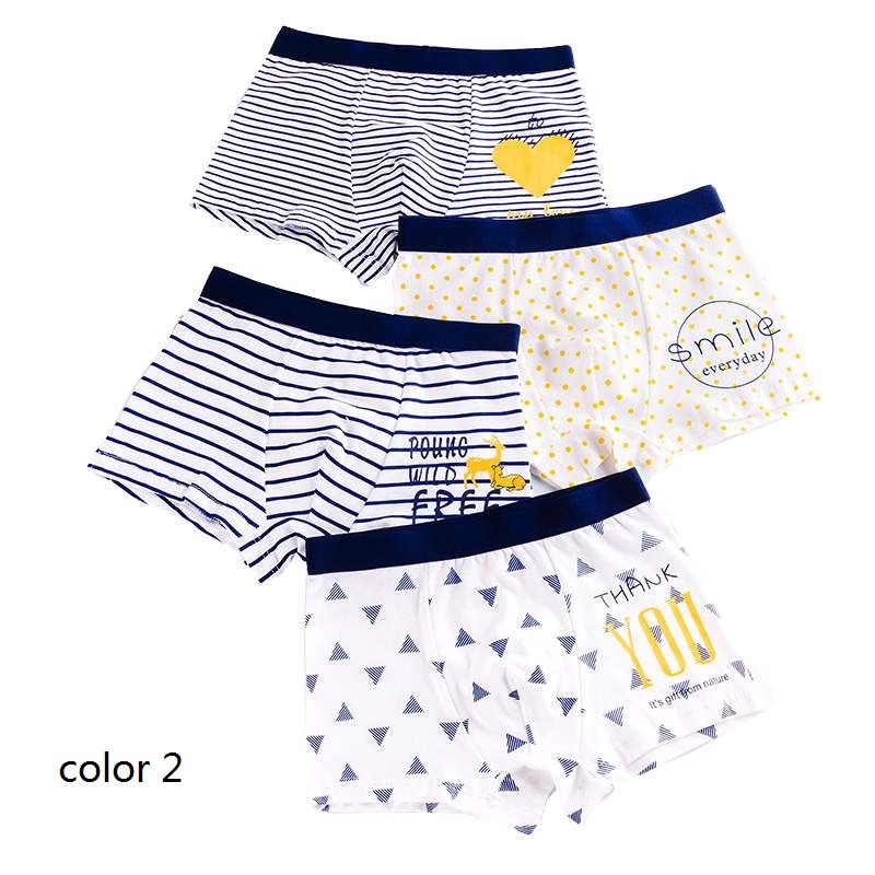 4pcs Boys Panties Cotton Underwear Boxer Children Shorts