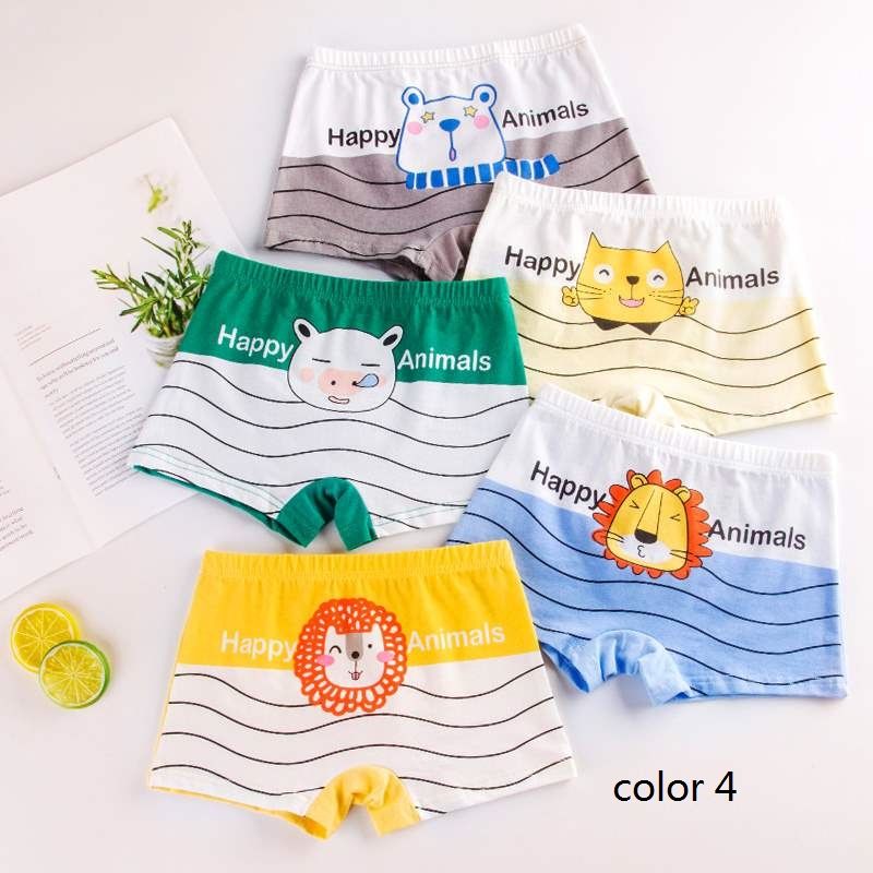 4pcs Boys Panties Cotton Underwear Boxer Children Shorts