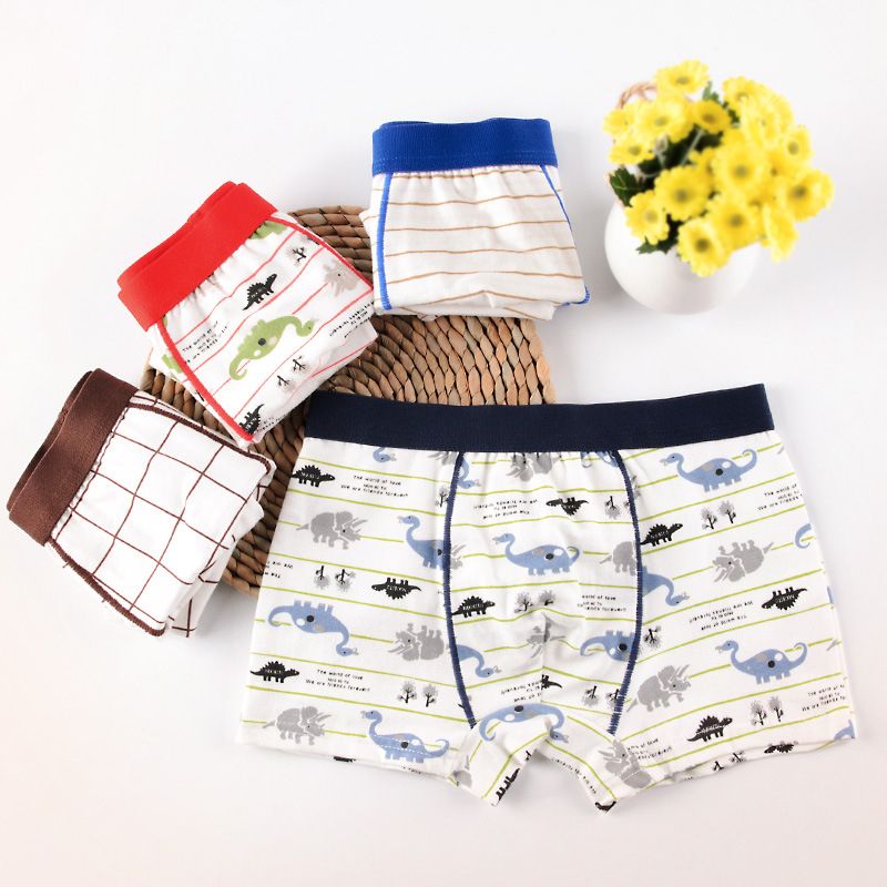 4pcs Boys Panties Cotton Underwear Boxer Children Shorts