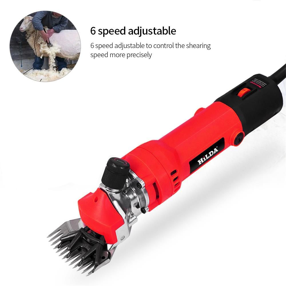 680W 220V 6-Gear Speed Electric Sheep Goat Shearing Machine Trimmer Tool Wool Scissor Cut Machine With Box