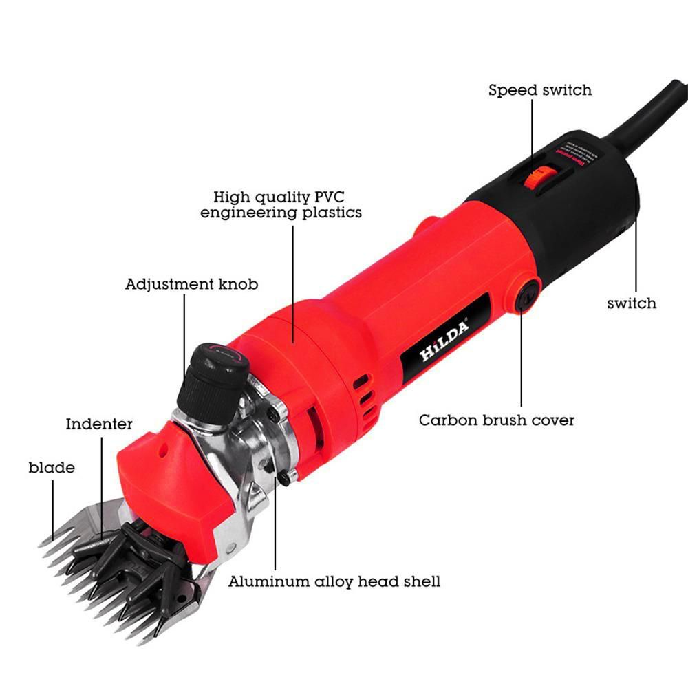 680W 220V 6-Gear Speed Electric Sheep Goat Shearing Machine Trimmer Tool Wool Scissor Cut Machine With Box