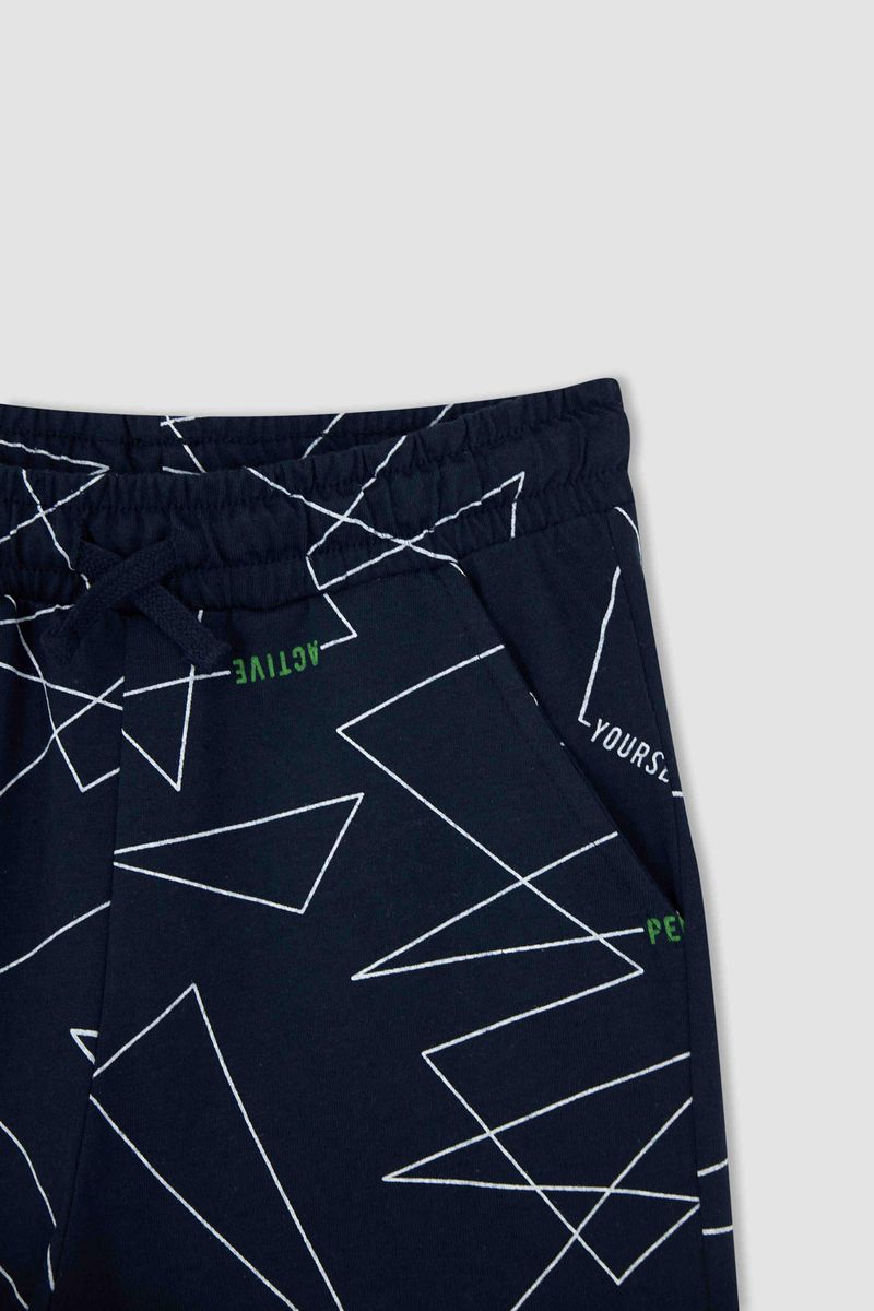 Boy Bermuda Cotton - Navy