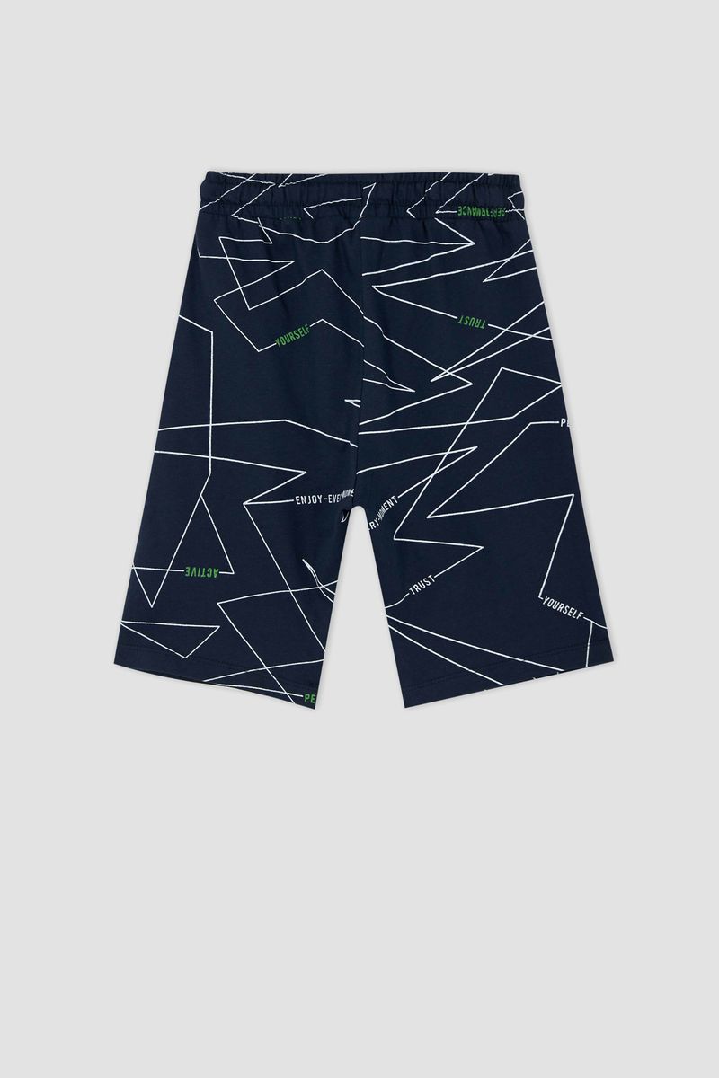 Boy Bermuda Cotton - Navy
