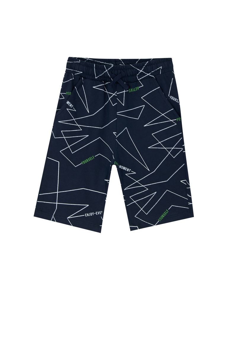 Boy Bermuda Cotton - Navy