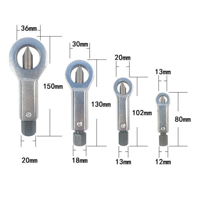 Pra Ti Al Nut Splitter Set For Removing Seized Damaged Stu K Nuts Bolts-red-2#