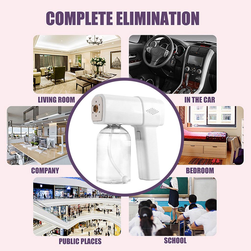 Wireless Disinfectant  Steam Gun Electric For Home White