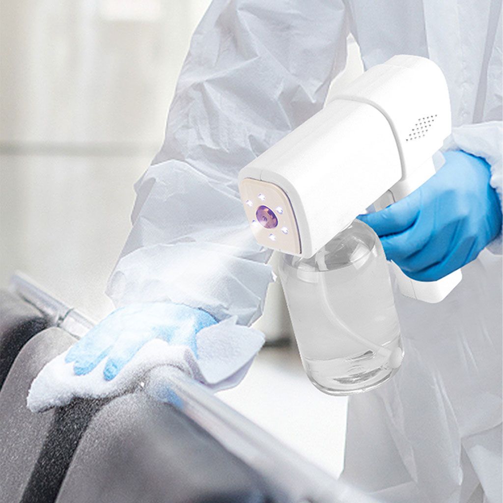 Wireless Disinfectant  Steam Gun Electric For Home White