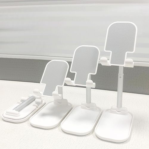 Z01 Universal Folding Retractable Desktop Holder Bracket For Mobile Phone Tablet (White)