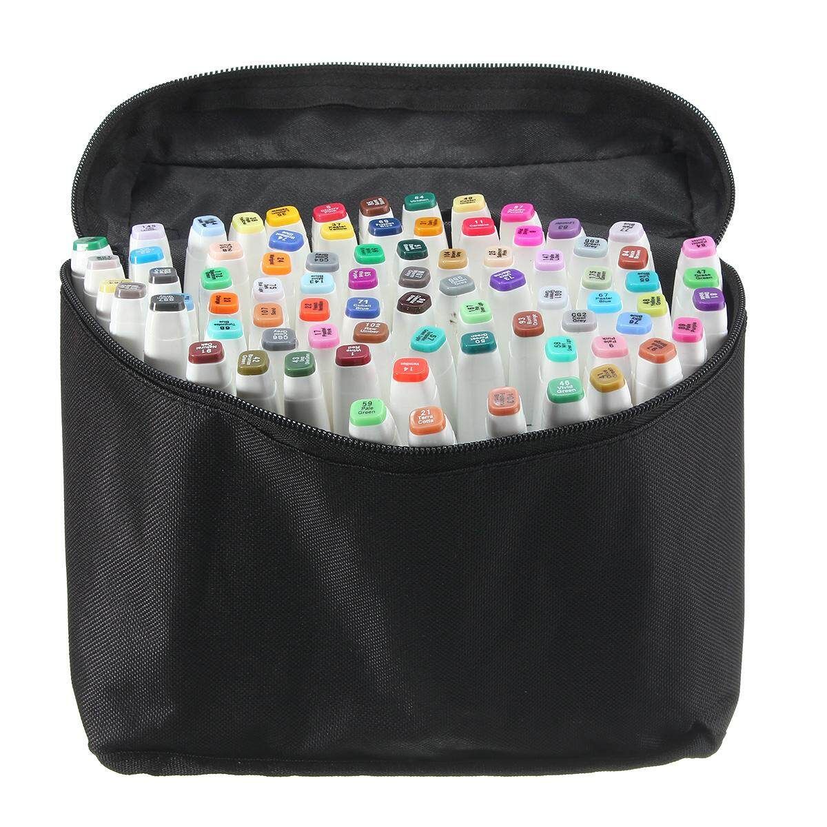 80 SET Touch Five Alcohol Graphic Art Twin Tip Pen Marker Broad Fine Point NEW White (Architectural Design)