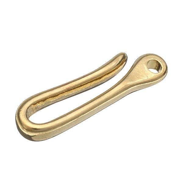 Pure Brass U - Shaped Hooks And Chairs Hook Handmade Leather Leather Carving Luggage Hardware Accessories Small Single Hook With 2.5 * 16mm Copper Ring