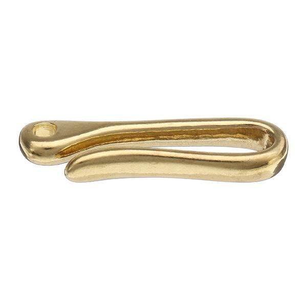 Pure Brass U - Shaped Hooks And Chairs Hook Handmade Leather Leather Carving Luggage Hardware Accessories Small Single Hook With 2.5 * 16mm Copper Ring