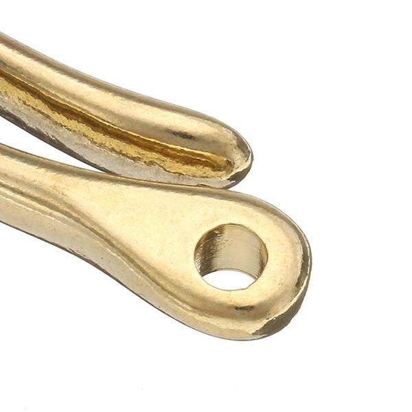 Pure Brass U - Shaped Hooks And Chairs Hook Handmade Leather Leather Carving Luggage Hardware Accessories Small Single Hook With 2.5 * 16mm Copper Ring
