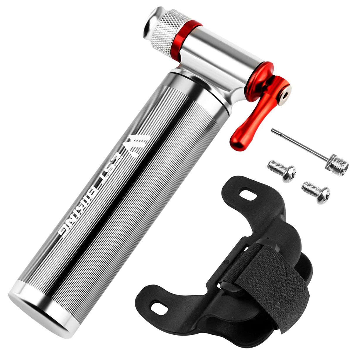 Mini Bike Pump CO2 Inflator Road Mountain Bikes Bicycle Tire Pump for Presta and Schrader
