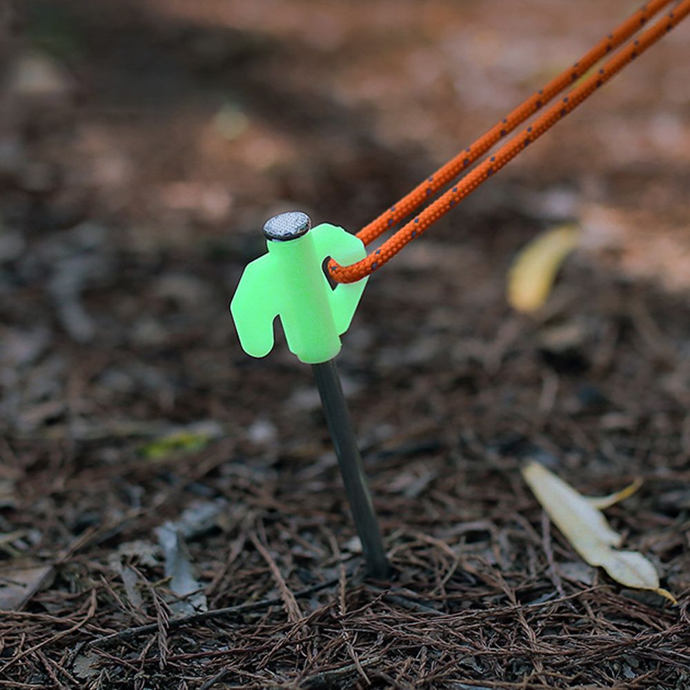 Luminous Tent Spiral Ground Nail Practical High Strength