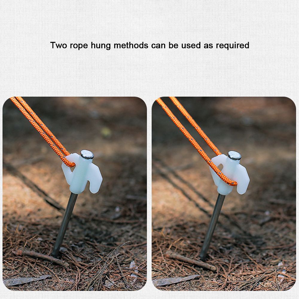 Luminous Tent Spiral Ground Nail Practical High Strength