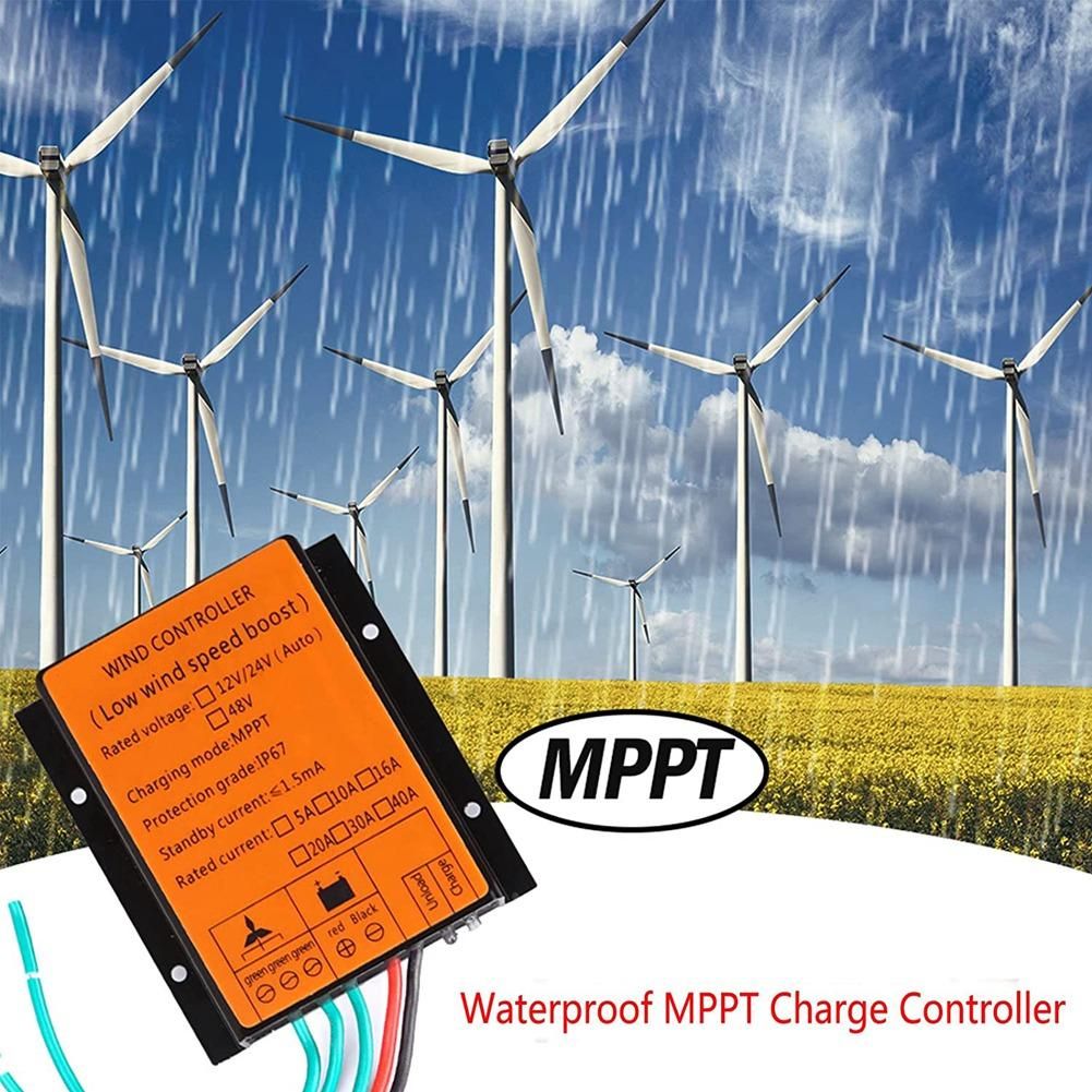 Waterproof MPPT Charge Controller,DC12V IP67 Wind Turbines Generator Battery Charge Controller Regulator