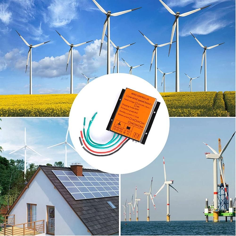 Waterproof MPPT Charge Controller,DC12V IP67 Wind Turbines Generator Battery Charge Controller Regulator