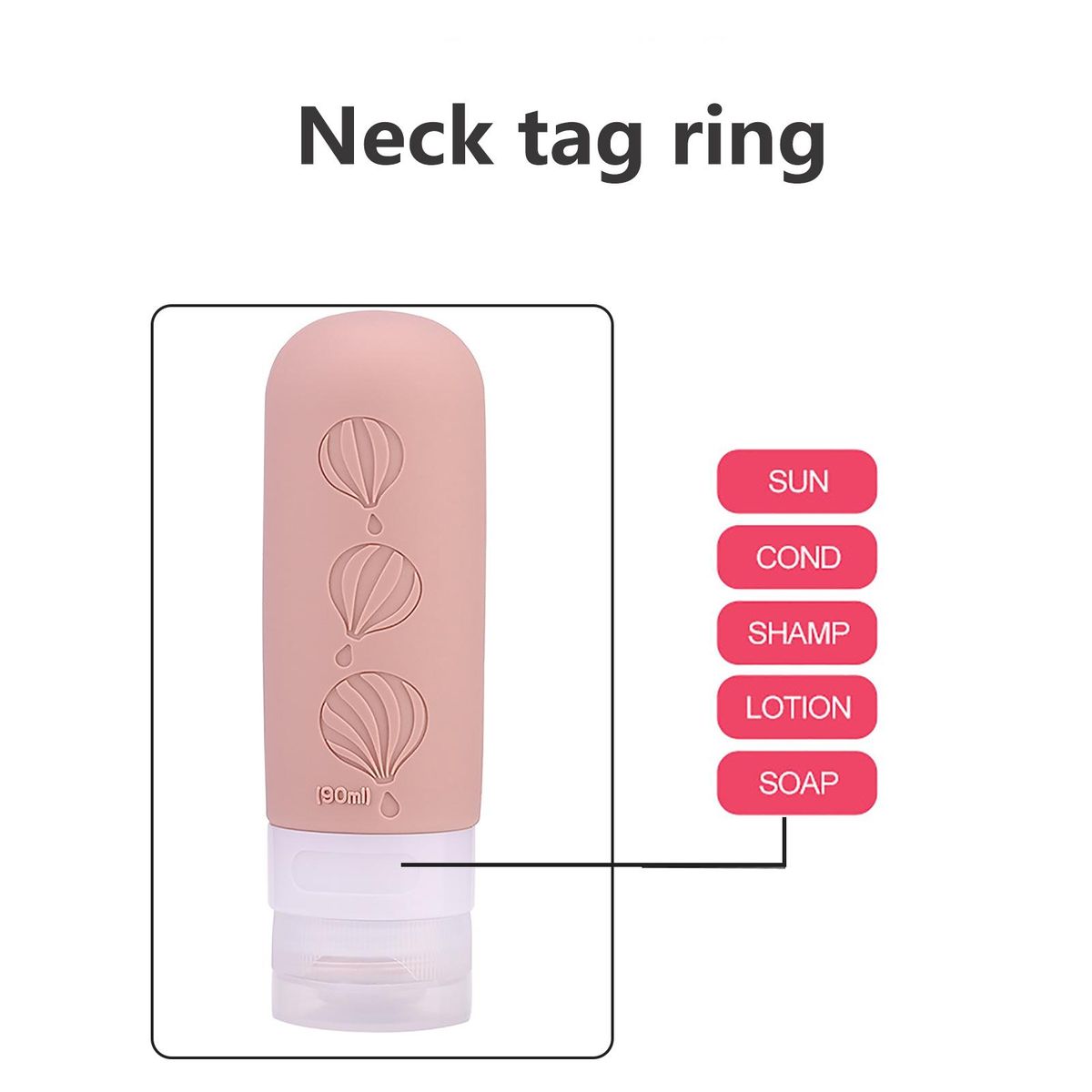Leak-proof Travel Bottles Leak-proof 90ml Silicone Squeeze for Travel Light Khaki