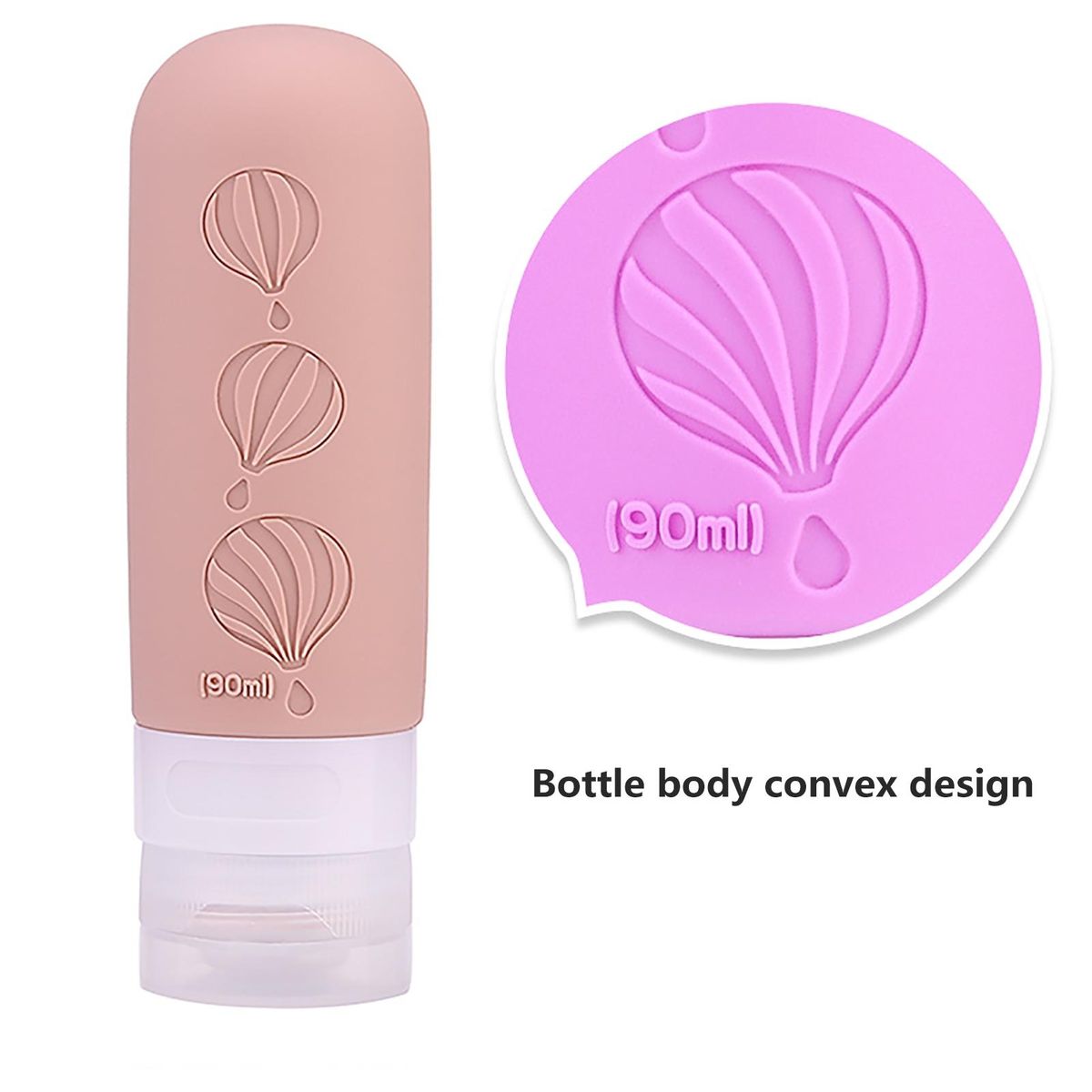 Leak-proof Travel Bottles Leak-proof 90ml Silicone Squeeze for Travel Light Khaki
