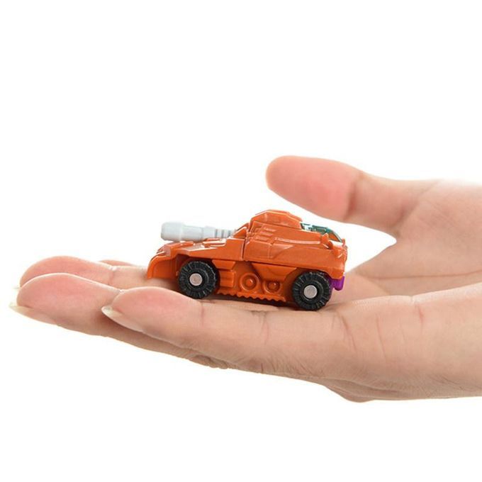 10Pcs Mini Transformation Inertial Car Robot-Random Style
