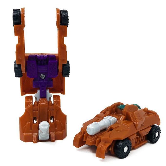10Pcs Mini Transformation Inertial Car Robot-Random Style