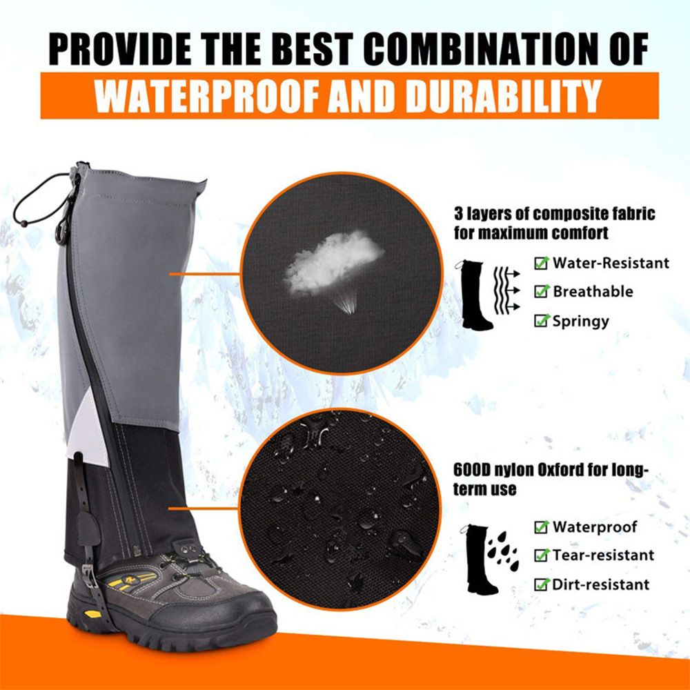 Legging Gaiter Travel Outdoor Leg Warmers Hiking Skiing