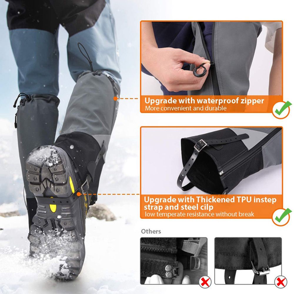 Legging Gaiter Travel Outdoor Leg Warmers Hiking Skiing