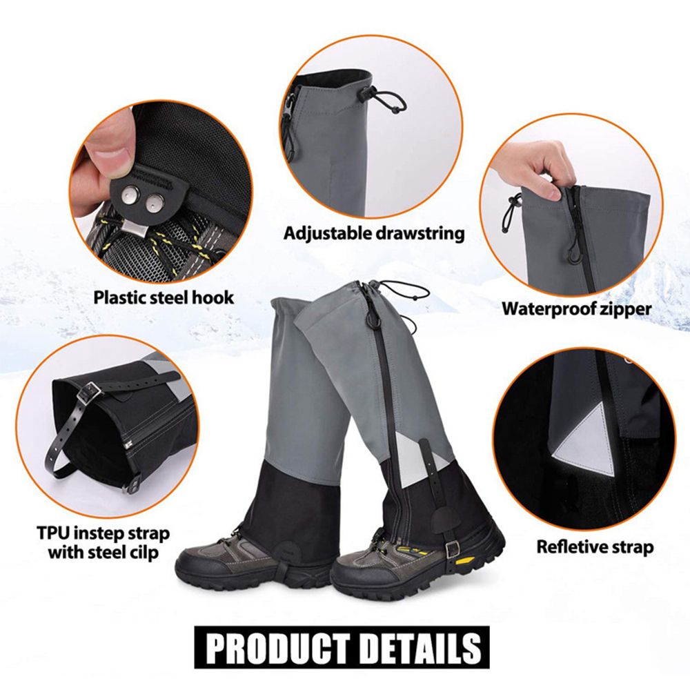 Legging Gaiter Travel Outdoor Leg Warmers Hiking Skiing