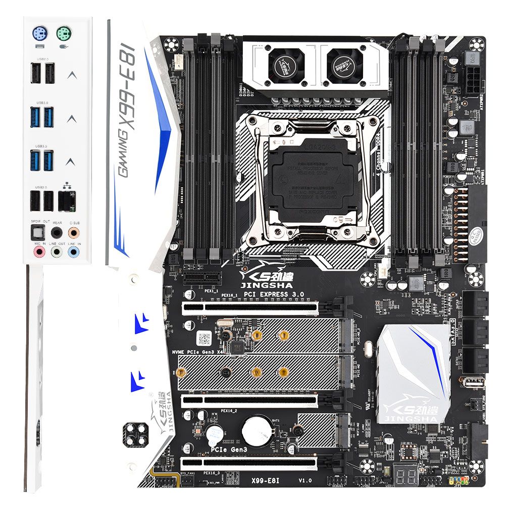 Jingsha X99-E8I Gaming Motherboard With 8 DDR4 Memory Slots
