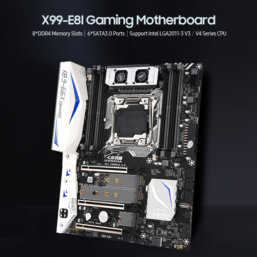 Jingsha X99-E8I Gaming Motherboard With 8 DDR4 Memory Slots