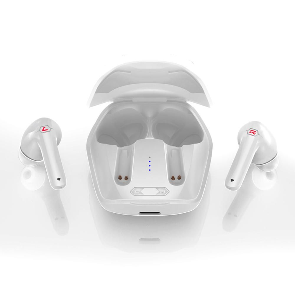 Lecoo C4 True Wireless BT Headphones Semi-in-ear Sports Gaming Earbuds HiFi Sound Quality Comfortable Wearing Low Delay White