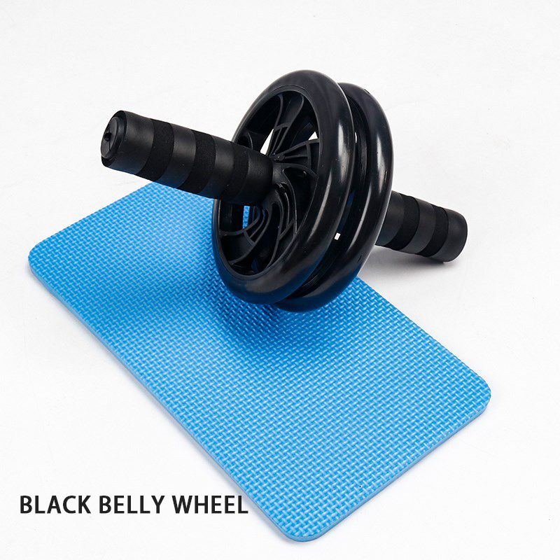 Abdominal Muscle Wheel Non-slip Roller 15CM Mute Men's Two-wheeled Abdominal Abdomen-black