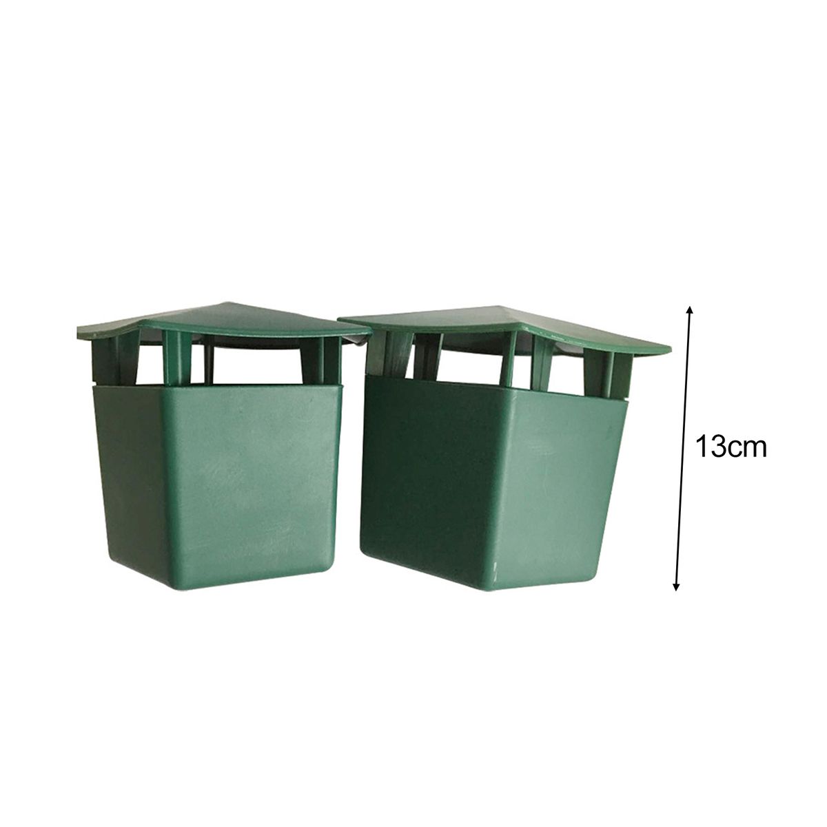 2Pcs Snail Trap Catchers Effective Harmless Plastic-Green