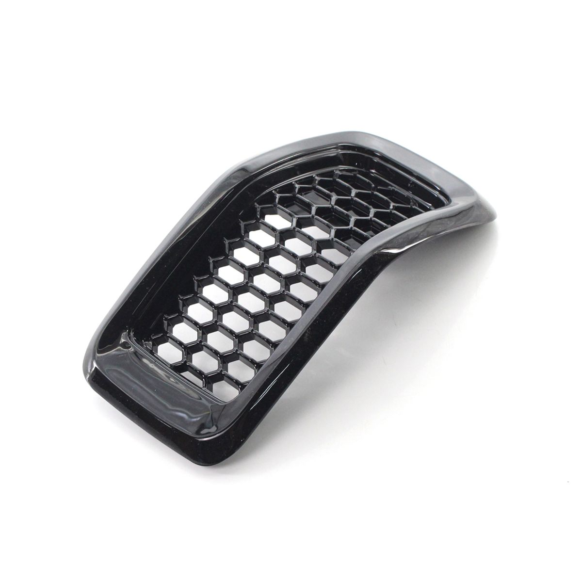 7PCS Grille Covers ABS Painted Glossy Black Replacement For