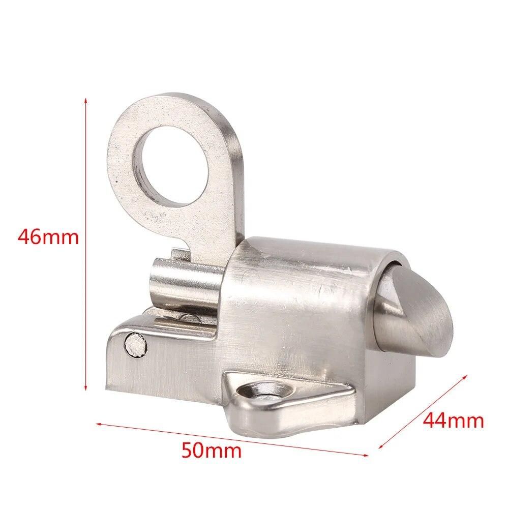 Lock Window Gate Security Pull Ring Spring Bounce Door Bolt Safety Latch Hasp Sliding Aluminum Latch Lock