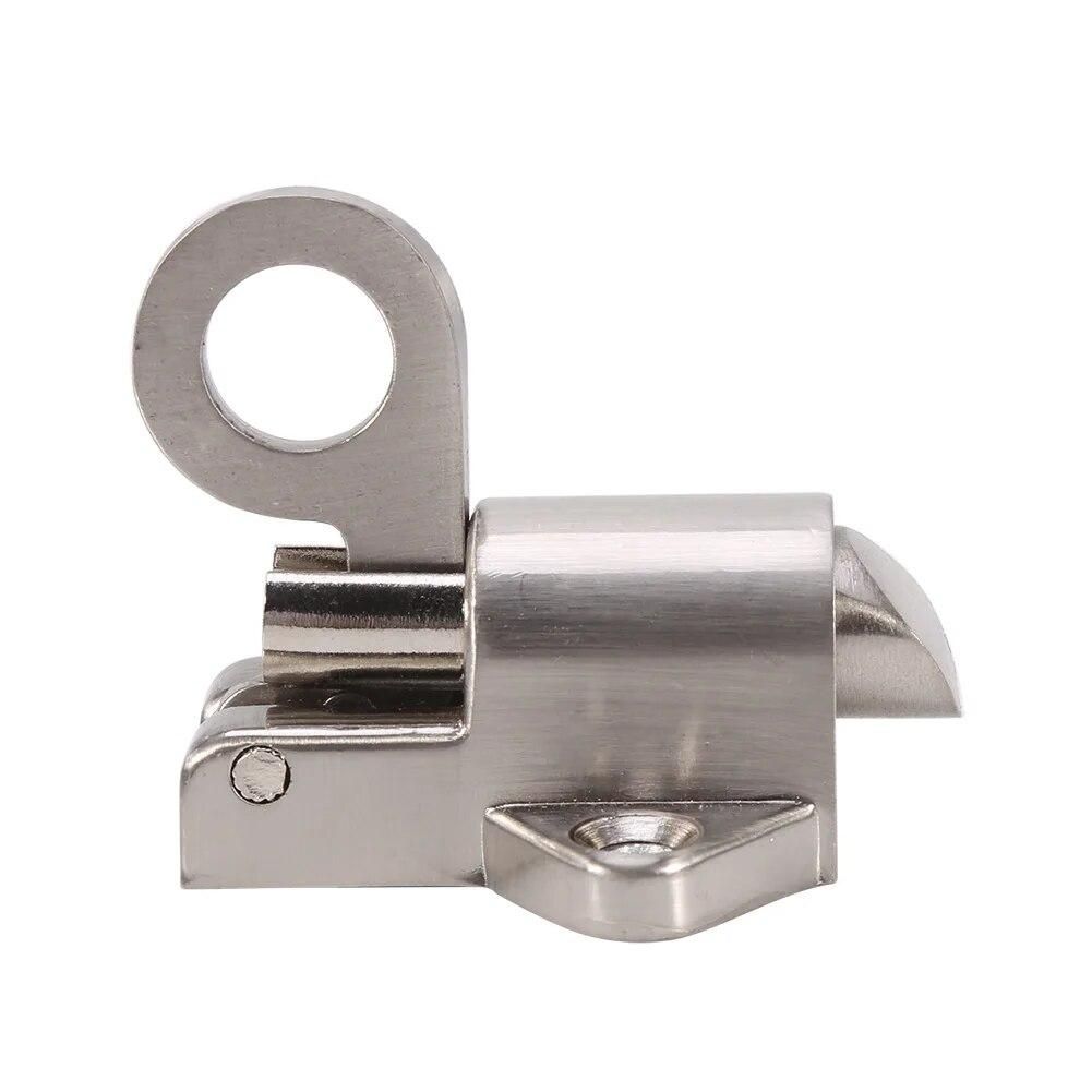 Lock Window Gate Security Pull Ring Spring Bounce Door Bolt Safety Latch Hasp Sliding Aluminum Latch Lock