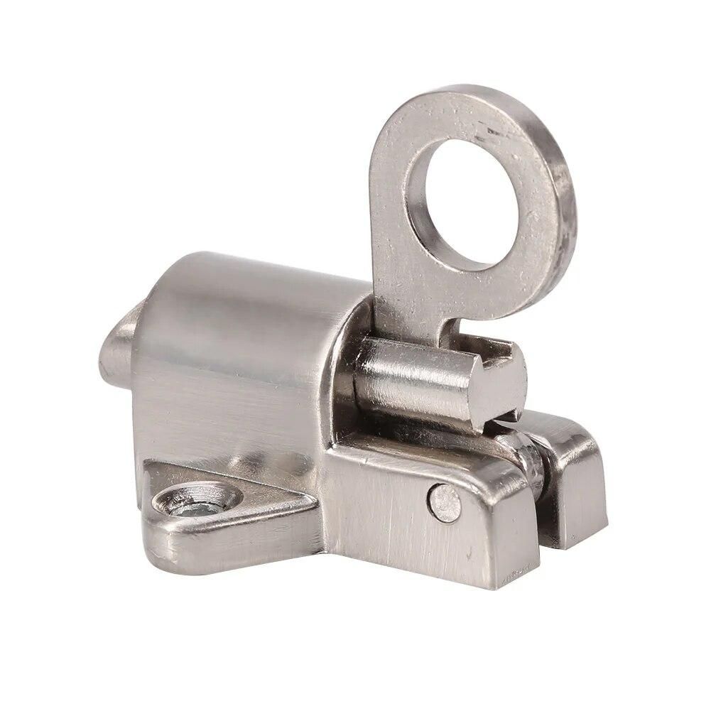 Lock Window Gate Security Pull Ring Spring Bounce Door Bolt Safety Latch Hasp Sliding Aluminum Latch Lock